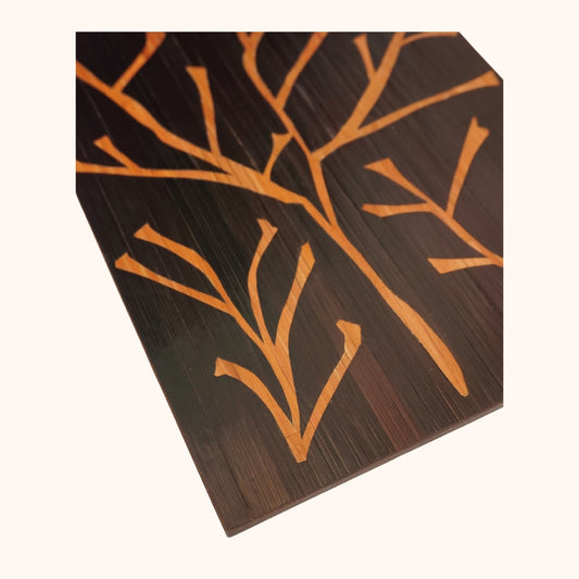 Algues marron fond noir
