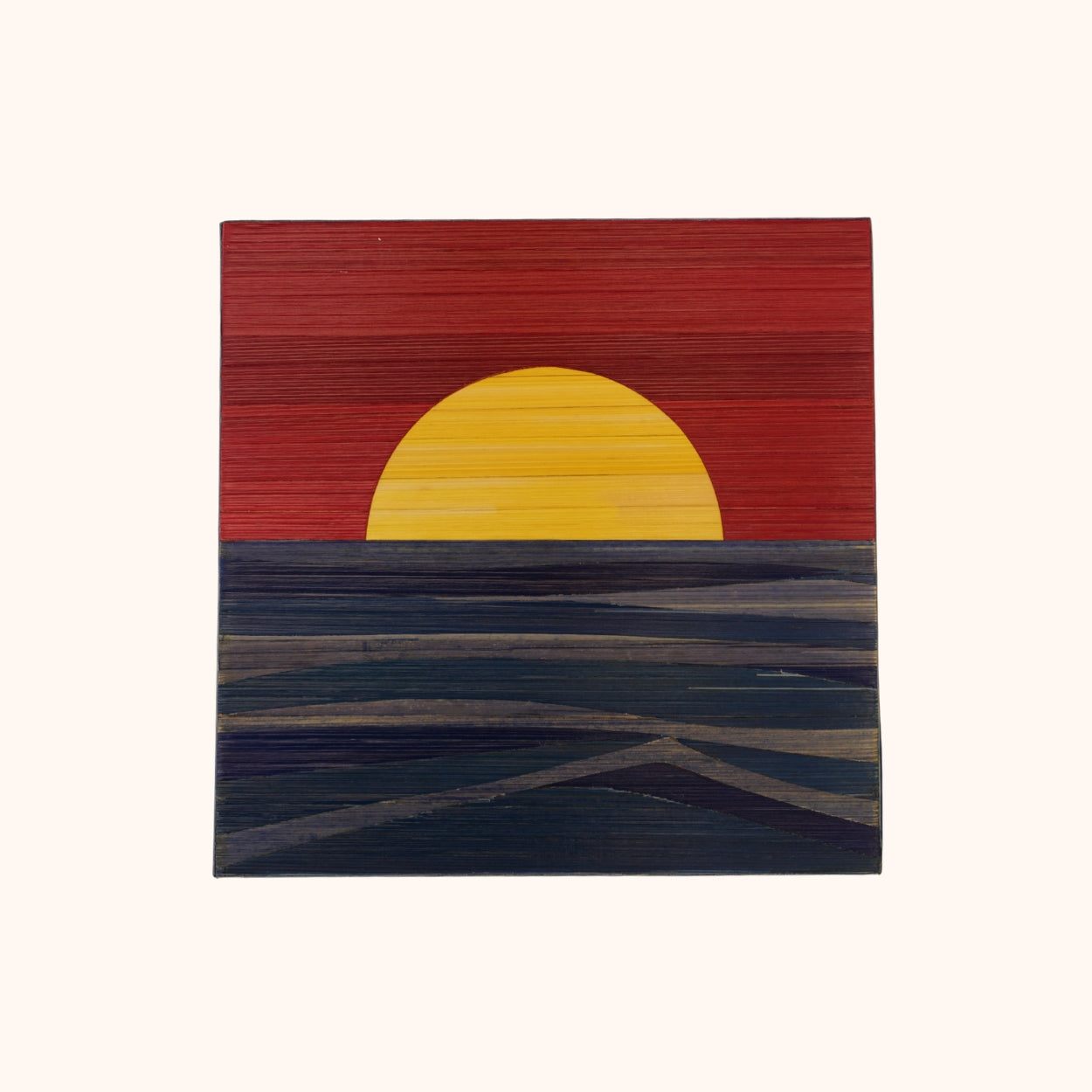 Magnet coucher de soleil jaune