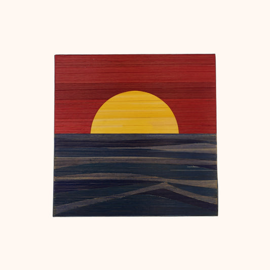 Magnet coucher de soleil jaune