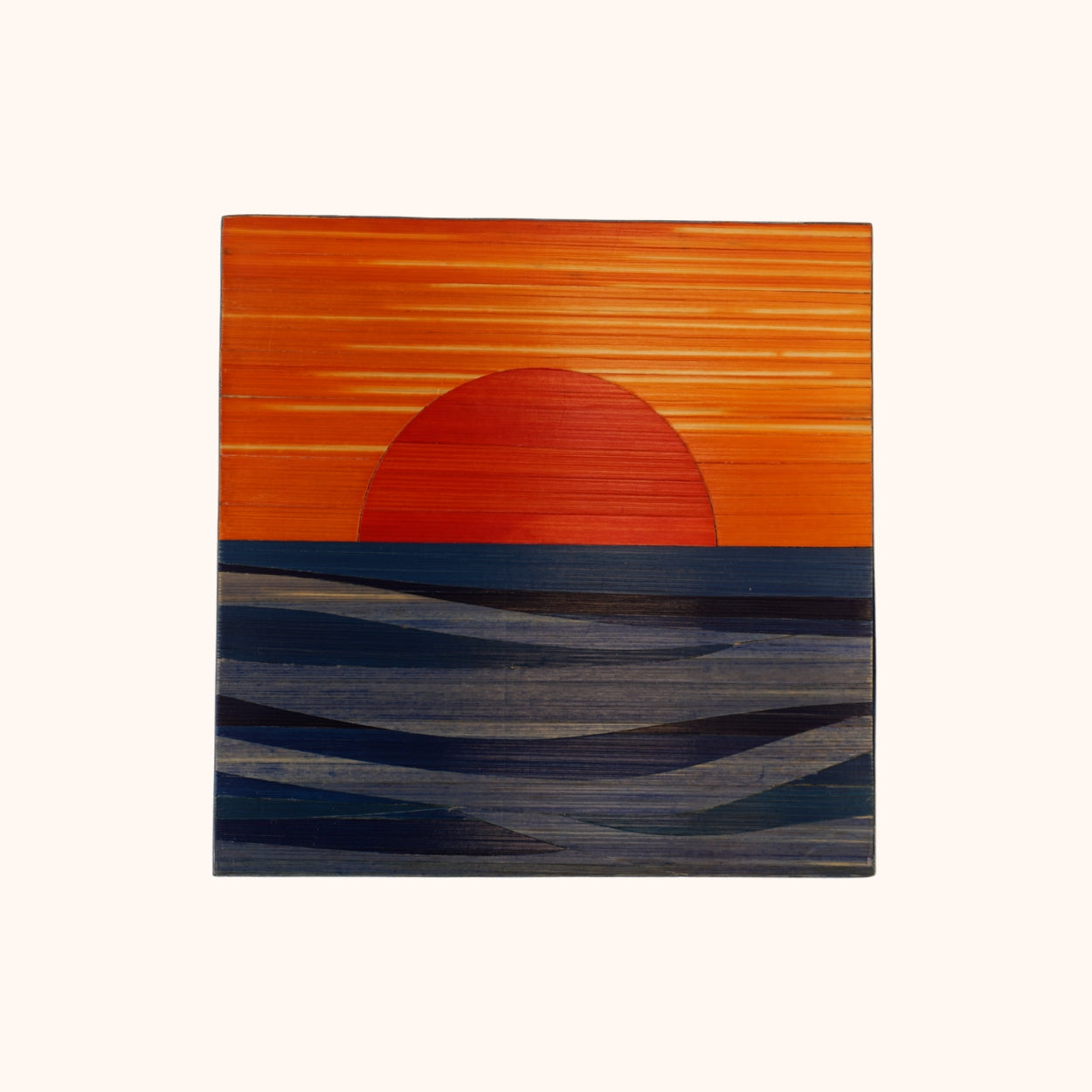 Magnet coucher de soleil rouge