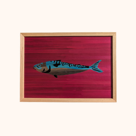 Maquereau fond bordeau